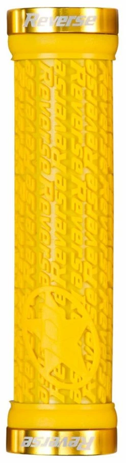 Reverse Components Reverse - Poignées Stamp Lock On Ø30mm X 135mm -ROUES Soldes Magasin reverse poignees stamp lock on jaune dore 3840x2160