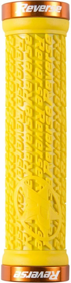 Reverse Components Reverse - Poignées Stamp Lock On Ø30mm X 135mm -ROUES Soldes Magasin reverse poignees stamp lock on jaune orange 3840x2160