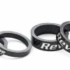 Reverse Components Reverse - Set D'entretoises De Direction Carbone 10mm / 5mm 1 1/8" (noir)