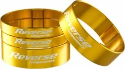 Reverse Components Reverse - Set D'entretoises De Direction “Spacer 1 1/8" -ROUES Soldes Magasin reverse ultra light spacer dore 3840x2160