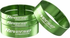 Reverse Components Reverse - Set D'entretoises De Direction “Spacer 1 1/8" -ROUES Soldes Magasin reverse ultra light spacer vert 3840x2160